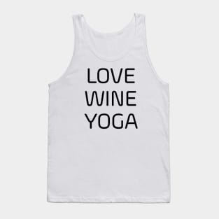 Love Wine Yoga Tank Top